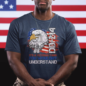 American Veteran T Shirt It's A Veteran Thing You Wouldn't Understand US Eagle DD-214 TS02 Printyourwear