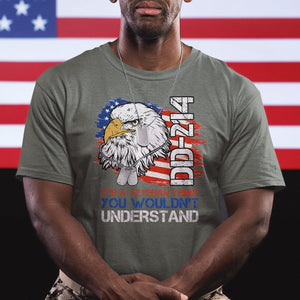 American Veteran T Shirt It's A Veteran Thing You Wouldn't Understand US Eagle DD-214 TS02 Printyourwear