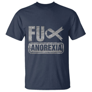 Anorexia Awareness FU Eating Disorders T Shirt TS09 Navy Printyourwear