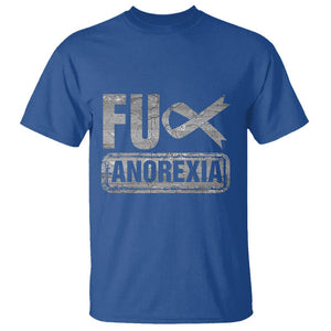 Anorexia Awareness FU Eating Disorders T Shirt TS09 Royal Blue Printyourwear