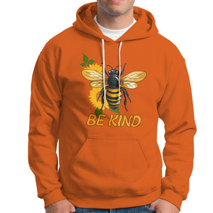 Anti Bullying Hoodie Be Kind Floral Bee Choose Kindness TS02 Orange Printyourwear