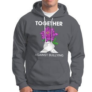 Anti Bullying Hoodie Together Against Bullying Orange TS02 Charcoal Printyourwear