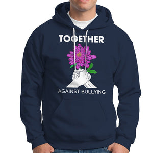 Anti Bullying Hoodie Together Against Bullying Orange TS02 Navy Printyourwear