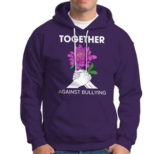 Anti Bullying Hoodie Together Against Bullying Orange TS02 Purple Printyourwear