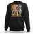 Anti Bullying Sweatshirt Kind Vibes Only End Bullying Retro Groovy TS02 Black Printyourwear