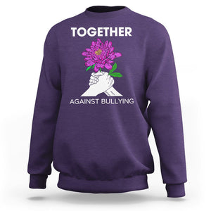 Anti Bullying Sweatshirt Together Against Bullying Orange TS02 Purple Printyourwear