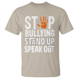 Anti Bullying T Shirt Stop Bullying Orange Stand Up Speak Out TS02 Sand Printyourwear