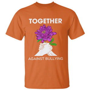 Anti Bullying T Shirt Together Against Bullying Orange TS02 Orange Printyourwear