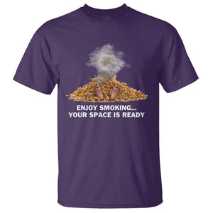 Anti Smoking T Shirt Enjoy Smoking Your Space Is Ready TS09 Purple Print Your Wear