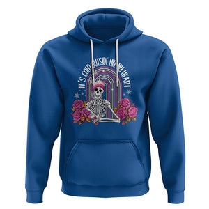 Anti Valentine's Day Hoodie It's Cold Outside Like My Heart Skeleton TS09 Royal Blue Printyourwear