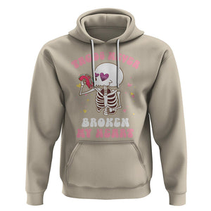 Anti Valentine's Day Hoodie Tacos Never Broke My Heart Skeleton Cinco De Mayo Party TS09 Sand Printyourwear