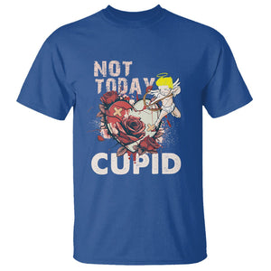 Anti Valentines Day T Shirt Not Today Cupid TS02 Royal Blue Printyourwear