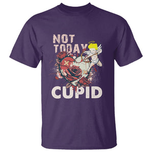 Anti Valentines Day T Shirt Not Today Cupid TS02 Purple Printyourwear