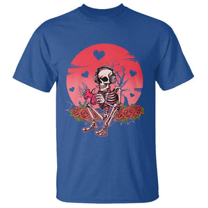 Anti Valentine's Day T Shirt Skeleton Gamer Video Game TS09 Royal Blue Printyourwear