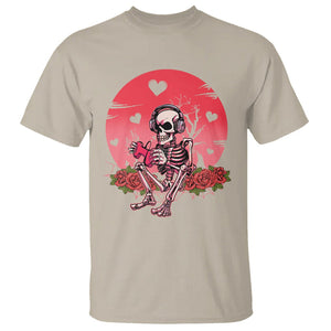 Anti Valentine's Day T Shirt Skeleton Gamer Video Game TS09 Sand Printyourwear