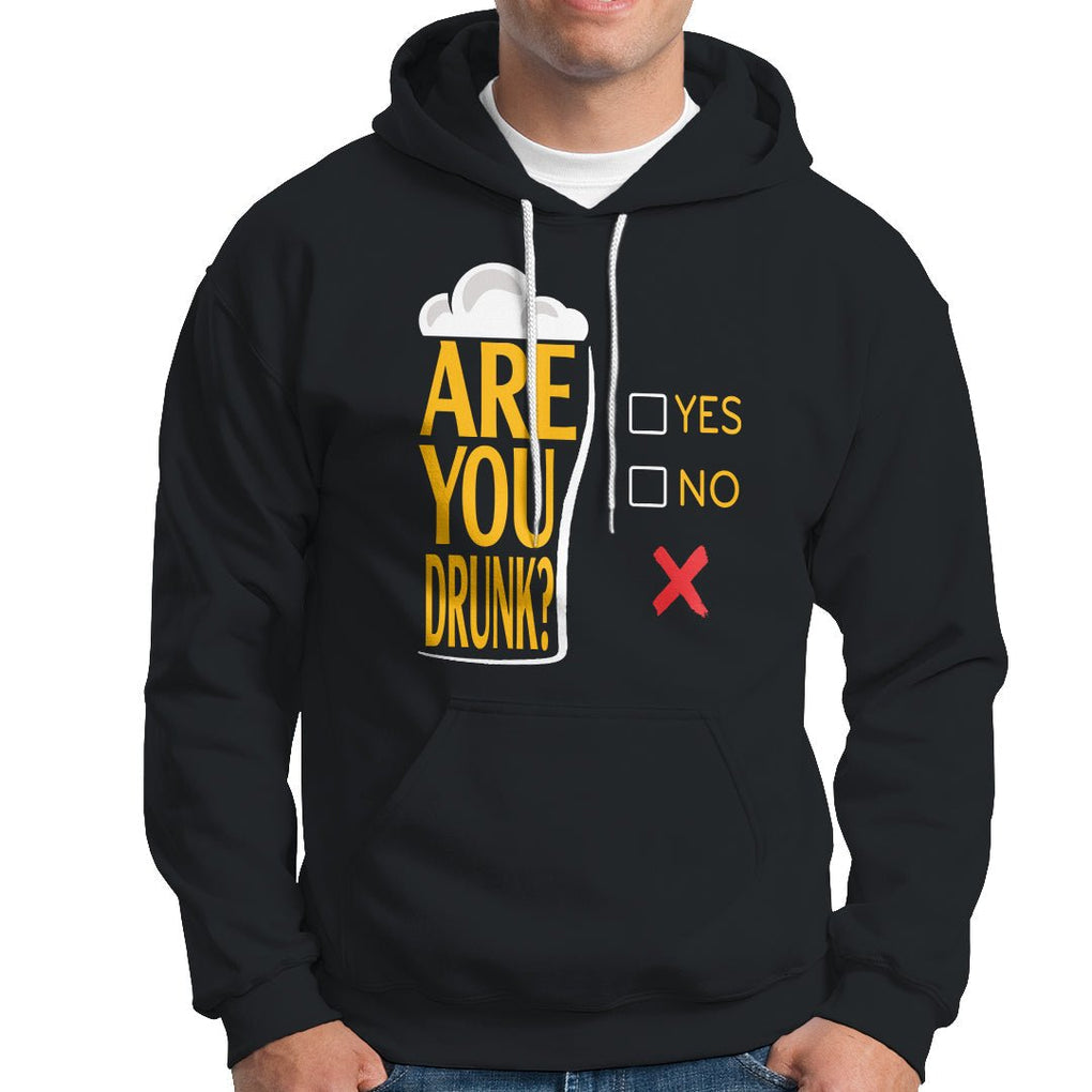 Are You Drunk? Funny Beer Lover Drinking Bar Party Hoodie TS09 Dark Heather Printyourwear