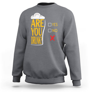 Are You Drunk? Funny Beer Lover Drinking Bar Party Sweatshirt TS09 Printyourwear