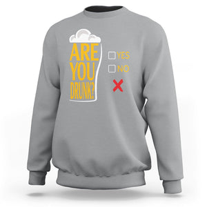 Are You Drunk? Funny Beer Lover Drinking Bar Party Sweatshirt TS09 Printyourwear