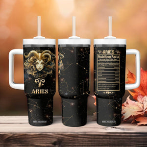 Aries Zodiac Tumbler With Handle Celestial Constellation Astrology Horoscope Galaxy TB02 Printyourwear