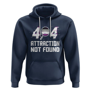 Asexual Hoodie Error 404 Attraction Not Found ACE Asexuality LGBTQ TS09 Navy Printyourwear