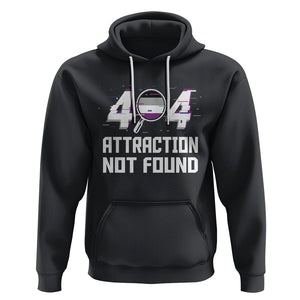 Asexual Hoodie Error 404 Attraction Not Found ACE Asexuality LGBTQ TS09 Black Printyourwear