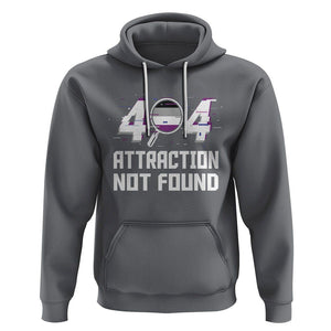 Asexual Hoodie Error 404 Attraction Not Found ACE Asexuality LGBTQ TS09 Charcoal Printyourwear