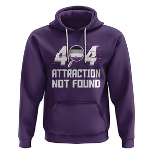 Asexual Hoodie Error 404 Attraction Not Found ACE Asexuality LGBTQ TS09 Purple Printyourwear