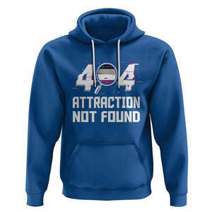 Asexual Hoodie Error 404 Attraction Not Found ACE Asexuality LGBTQ TS09 Royal Blue Printyourwear