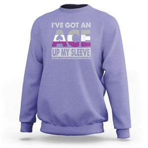 Asexual Sweatshirt It's Me I'm ACE And I'm In These Sleeves Asexuality LGBTQ TS09 Violet Printyourwear