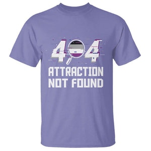 Asexual T Shirt Error 404 Attraction Not Found ACE Asexuality LGBTQ TS09 Violet Printyourwear