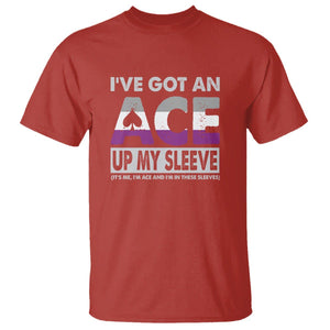 Asexual T Shirt It's Me I'm ACE And I'm In These Sleeves Asexuality LGBTQ TS09 Red Printyourwear