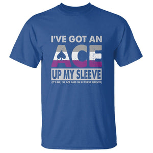 Asexual T Shirt It's Me I'm ACE And I'm In These Sleeves Asexuality LGBTQ TS09 Royal Blue Printyourwear