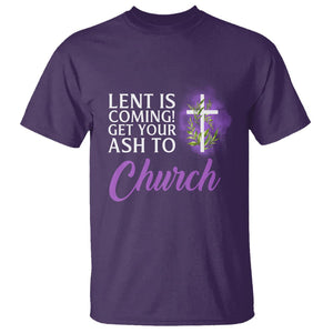 Ash Wednesday T Shirt Lent Is Coming Christian Catholic Church TS09 Purple Printyourwear