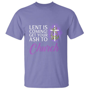 Ash Wednesday T Shirt Lent Is Coming Christian Catholic Church TS09 Violet Printyourwear