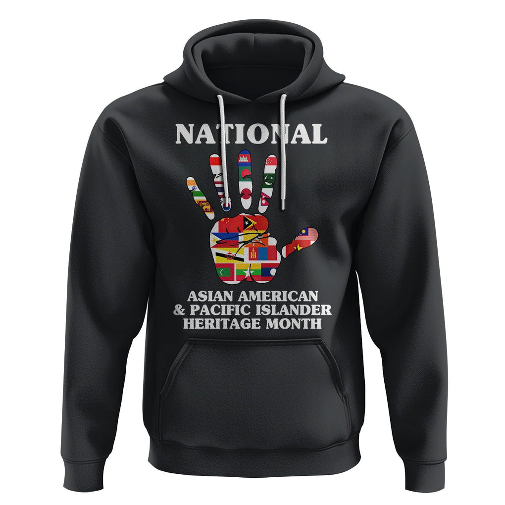 Asian American Hoodie Asian American And Pacific Islander Heritage Month Hand TS02 Black Printyourwear