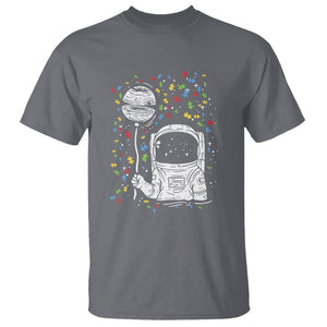 Astronaut Autism T Shirt TS01 Charcoal Printyourwear