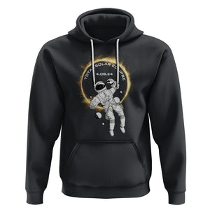 Astronaut Total Solar Eclipse 2024 Hoodie American Totality April 8 TS02 Black Printyourwear