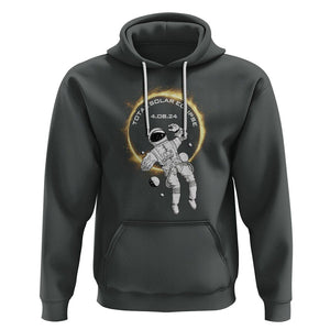 Astronaut Total Solar Eclipse 2024 Hoodie American Totality April 8 TS02 Dark Heather Printyourwear