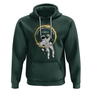 Astronaut Total Solar Eclipse 2024 Hoodie American Totality April 8 TS02 Dark Forest Green Printyourwear