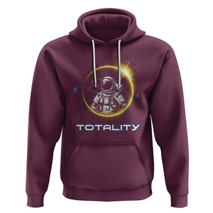 Astronaut Total Solar Eclipse Hoodie Totality Astronomy Lover TS02 Maroon Printyourwear