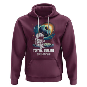 Astronaut Total Solar Eclipse Hoodie TS02 Maroon Printyourwear