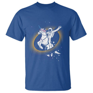 Astronaut Total Solar Eclipse T Shirt Riding Unicorn Astronomy Lover TS02 Royal Blue Printyourwear