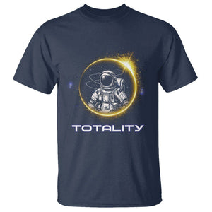 Astronaut Total Solar Eclipse T Shirt Totality Astronomy Lover TS02 Navy Printyourwear