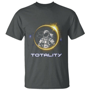 Astronaut Total Solar Eclipse T Shirt Totality Astronomy Lover TS02 Dark Heather Printyourwear