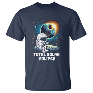 Astronaut Total Solar Eclipse T Shirt TS02 Navy Printyourwear