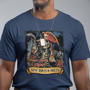 ATF Alcohol Tobacco Firearms Now That's A Party T Shirt TS09 Navy Print Your Wear