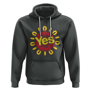 Australia Indigenous Hoodie Aboriginal And Torres Strait Islanders Vote Yes Voice To Parliament TS02 Dark Heather Printyourwear