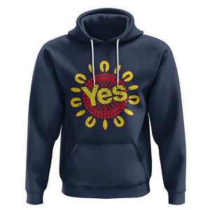 Australia Indigenous Hoodie Aboriginal And Torres Strait Islanders Vote Yes Voice To Parliament TS02 Navy Printyourwear