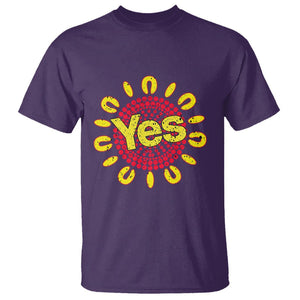 Australia Indigenous T Shirt Aboriginal And Torres Strait Islanders Vote Yes Voice To Parliament TS02 Purple Printyourwear