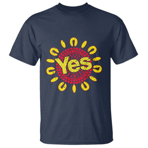 Australia Indigenous T Shirt Aboriginal And Torres Strait Islanders Vote Yes Voice To Parliament TS02 Navy Printyourwear